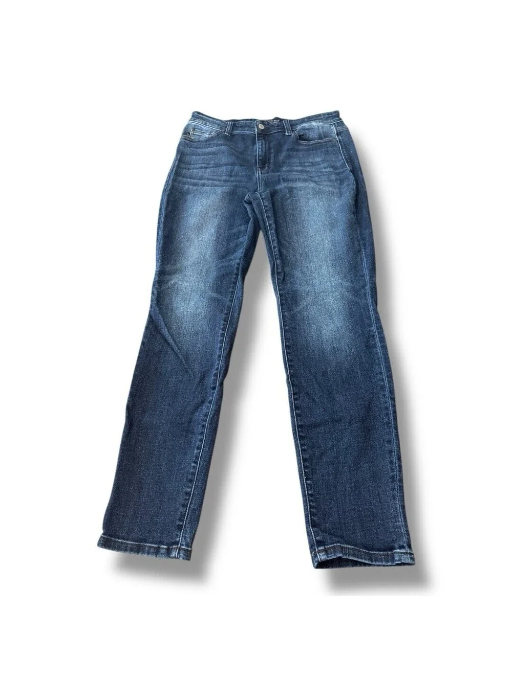 Judy Blue Annie Classic Cuffed Slim Fit Blue Denim Jeans Stretch Women’s Size 31